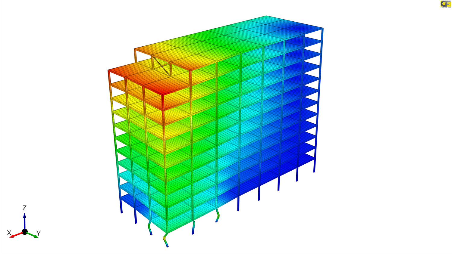 CivilFEM powered by Marc for civil engineering simulation